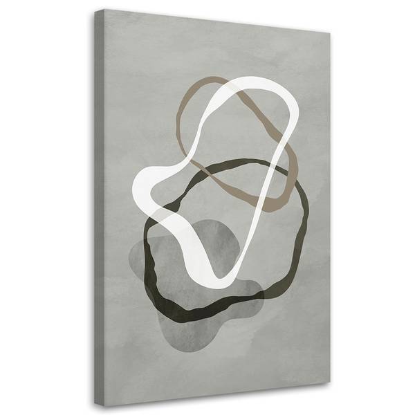 Wandbild abstrakte linien im boho-stil 40 x 60 cm