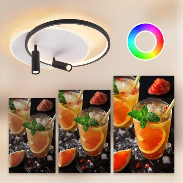 spot plafond LED WhvH Blanc - Fer - 42 x 13 x 50 cm