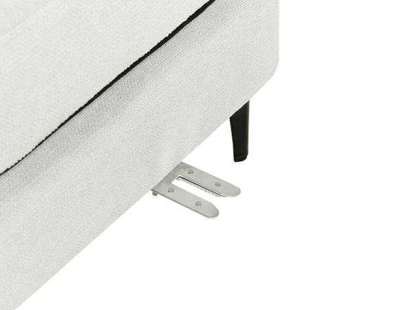 Ecksofa MALOY Schwarz - Grau - Hellgrau - Ecke davorstehend links