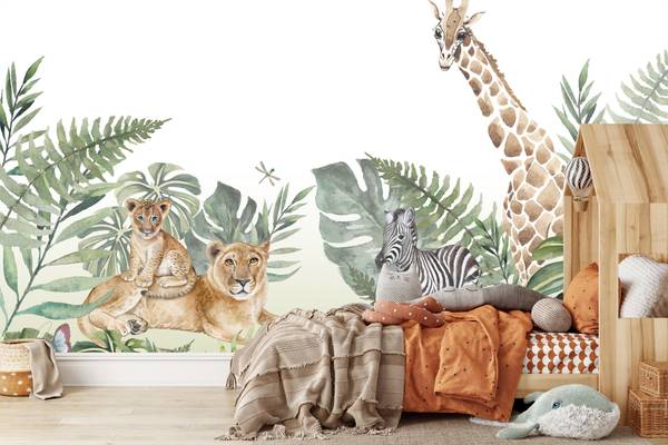 Vlies-Fotobehang Wilde DIEREN Planten 400 x 280 x 280 cm