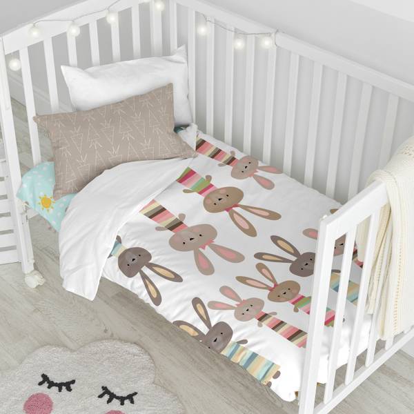 Rabbit family Set housse couette 115x145 Textile - 115 x 1 x 145 cm