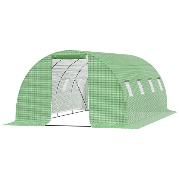 Foliengewächshaus 619V02 Grün - Metall - 600 x 200 x 300 cm