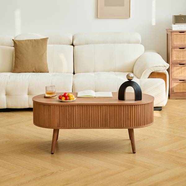 Couchtisch LOTTA Braun - Massivholz - 100 x 41 x 48 cm