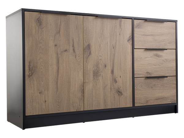 Kombikommode Lati 2D3S Braun - Holzwerkstoff - 41 x 81 x 138 cm