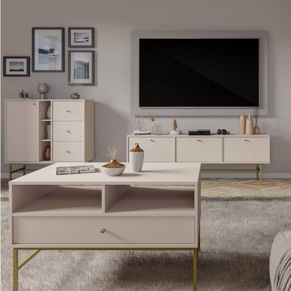Couchtisch FLOREN III Grau - Holzwerkstoff - 100 x 63 x 65 cm