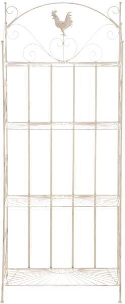 Opvouwrek Mia wit - metaal - 62 x 153 x 33 cm
