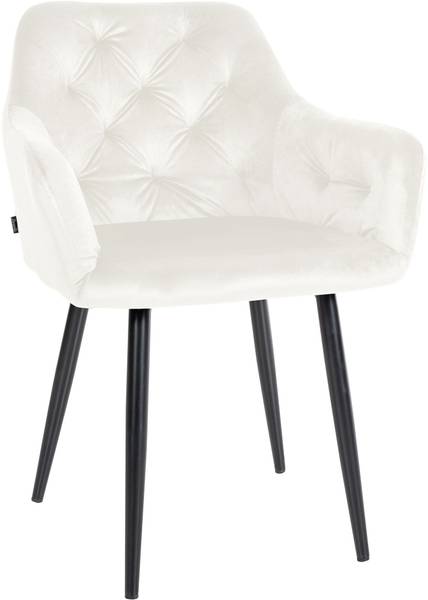 Armlehnenstuhl Stanley 2er Set Cremeweiß