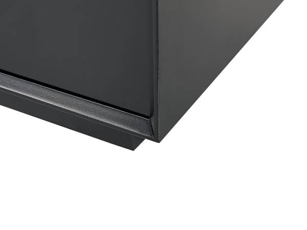 Buffet OXNARD Noir - Doré - Bois manufacturé - 120 x 46 x 40 cm
