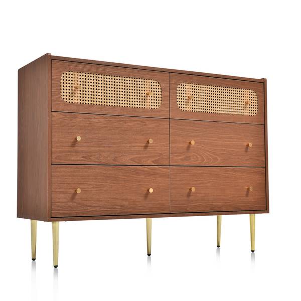 Sideboard Delmo Braun - Holzwerkstoff - Metall - 120 x 90 x 40 cm