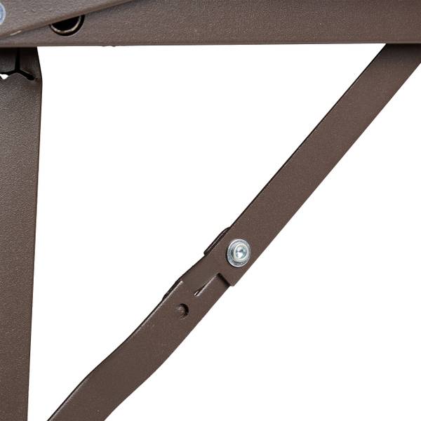 Table de jardin extensible 8 personnes Marron