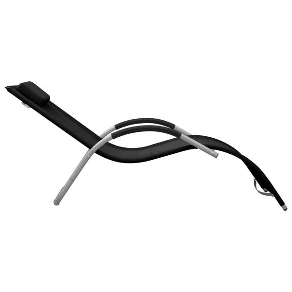 Chaise longue 3008892-1 Noir