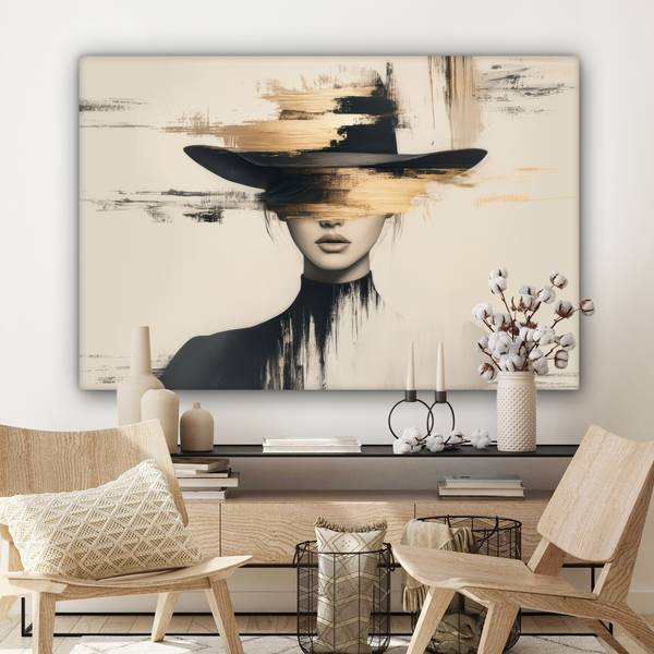 LEINWANDBILD Frau 120 x 80 cm