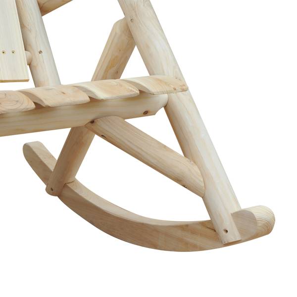 Schaukelstuhl 84A-046 Braun - Massivholz - 66 x 98 x 96 cm