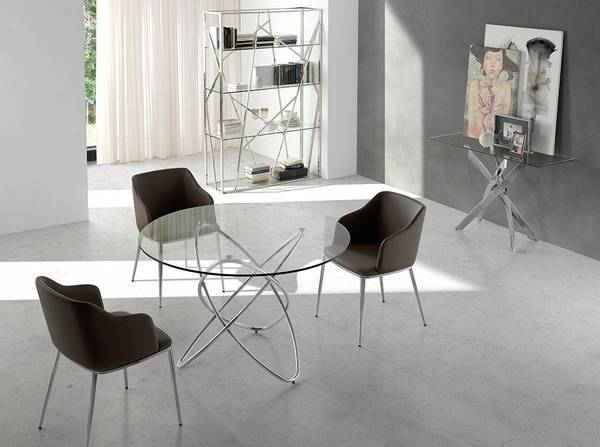 Stuhl 4022 Braun - Strukturstoff - Kunstleder - Kunstharz - 51 x 79 x 56 cm