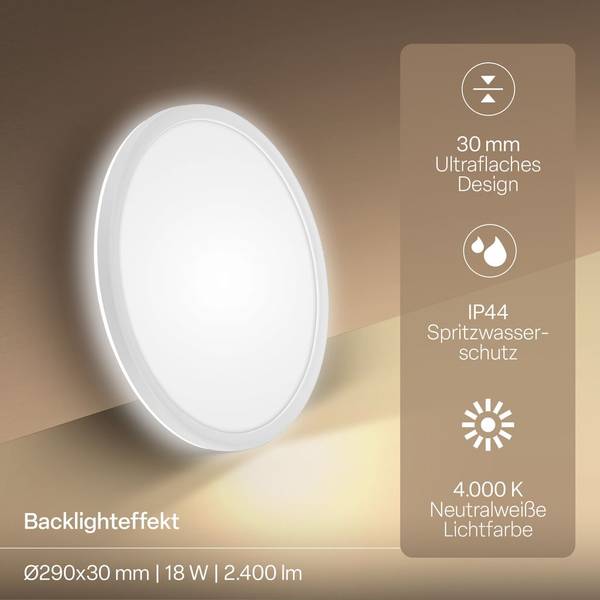 LED Deckenleuchte BKL1643 Weiß