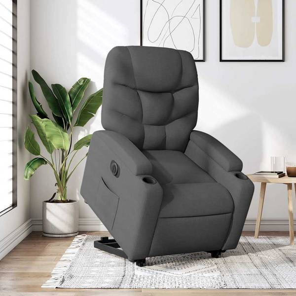 Fauteuil inclinable levage 3032386-3 Gris foncé - Gris