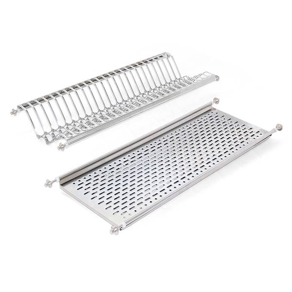 Abtropfgestell 8934365 Grau - Metall - 24 x 8 x 67 cm