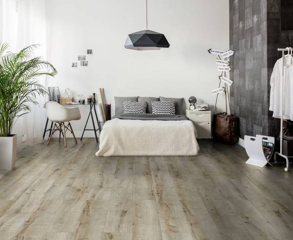 Laminat OAK MODELL B8 Beige - Holzwerkstoff - 20 x 8 x 129 cm