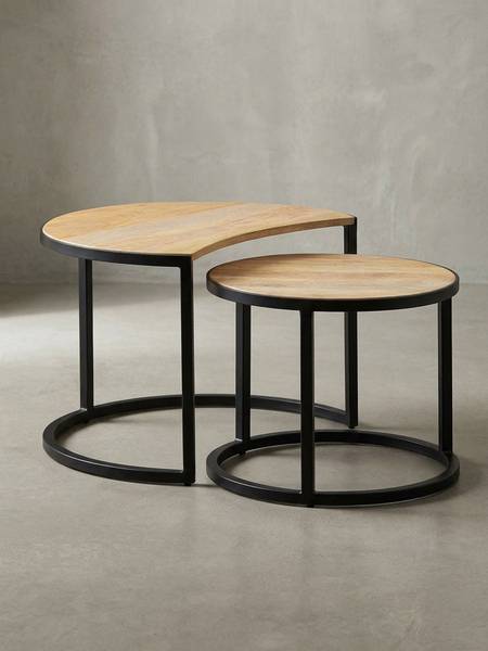Satztisch ESINO 2er-Set Beige