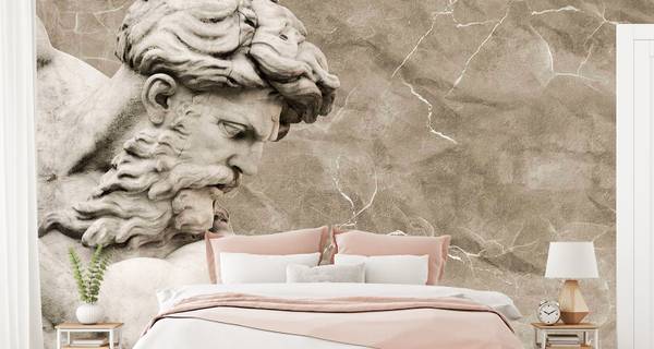 Fototapete Skulptur von NEPTUN Beton Beige - 450 x 300 x 300 cm