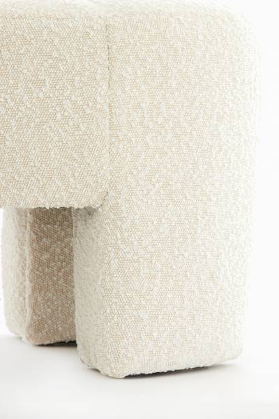 Sitzmöbel BATOEMI Weiß - Massivholz - 51 x 45 x 51 cm