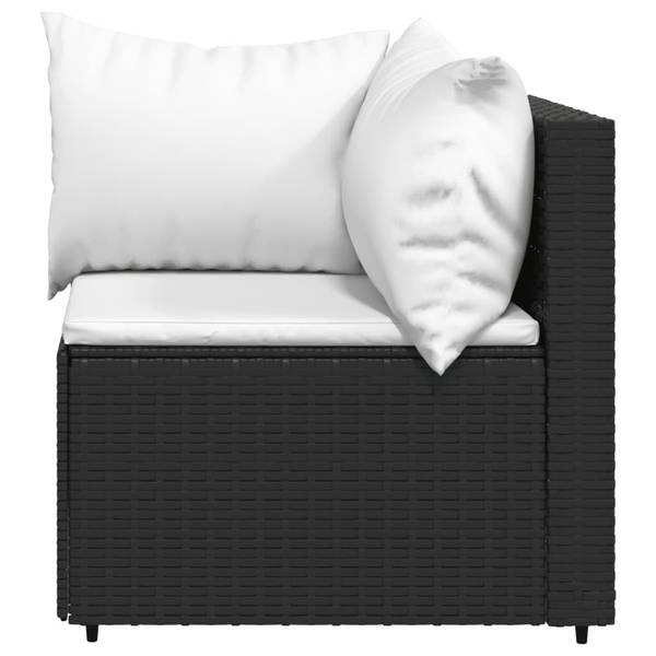 Garten-Lounge-Set 3029629-1  (3-teilig) Schwarz - Weiß