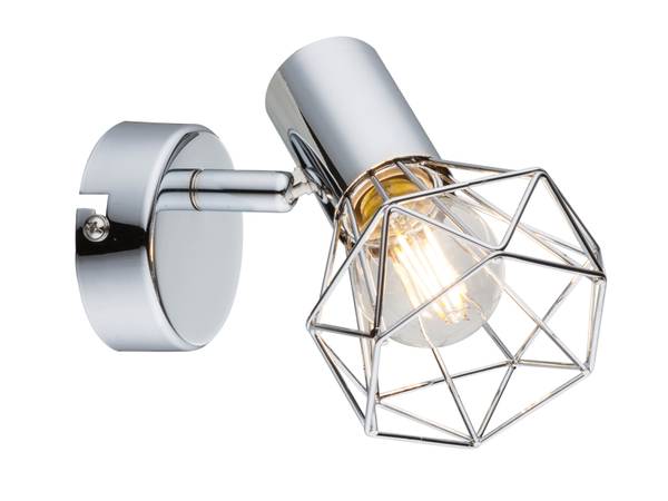 LED Wandstrahler Industrial Silber Silber - Metall - 10 x 13 x 15 cm