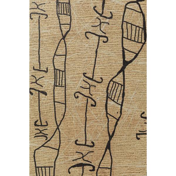 Peinture Native Spirals 50x150cm Marron - Textile - 4 x 150 x 50 cm