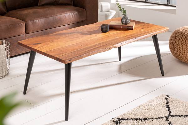 Couchtisch ORGANIC LIVING Braun - Akazie - 110 x 45 x 60 cm