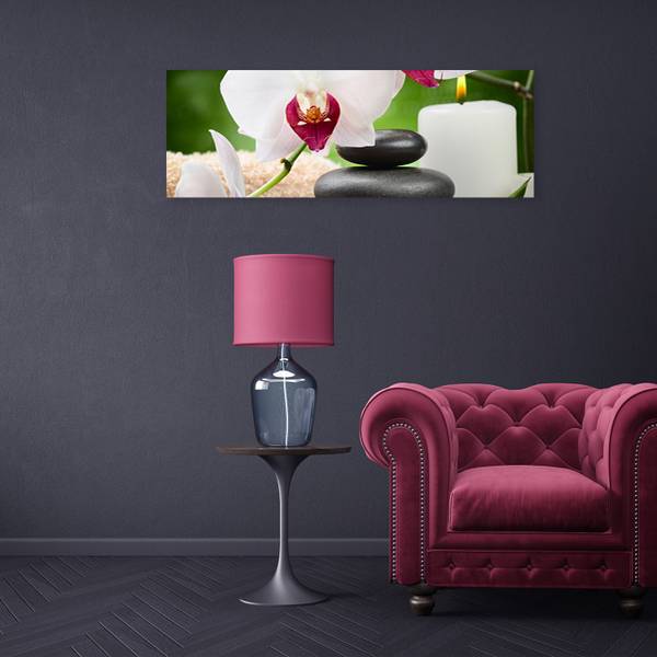 Canvas schilderij Spa 150 x 50 cm