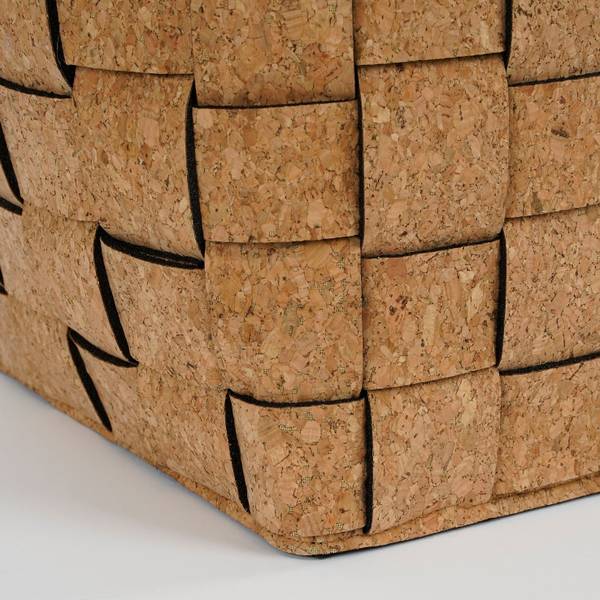 Aufbewahrungskorb Rechteck (3er-Set) Braun - Kork - 30 x 30 x 40 cm