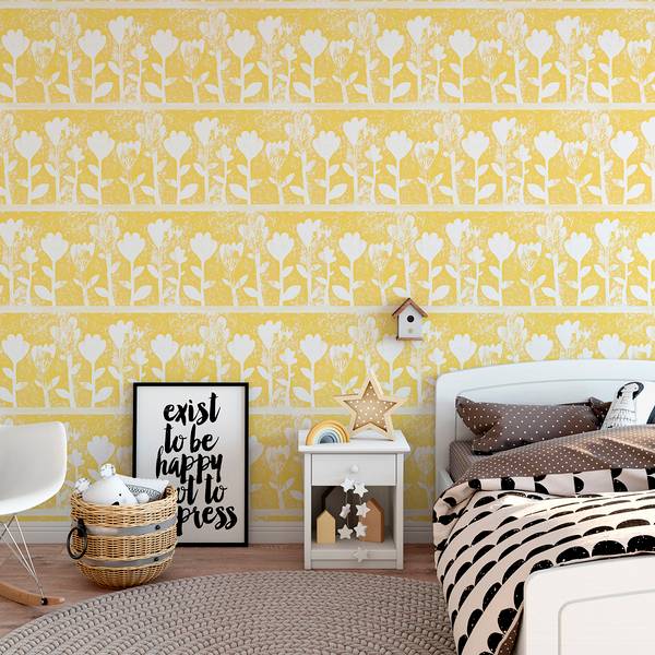 Panorama-Tapete Tulipano Gelb