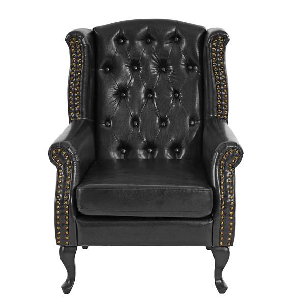 Relaxsessel Oxford Schwarz - Kunstleder - 75 x 102 x 80 cm