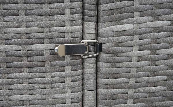 3er-Mülltonnenverkleidung E25 Grau