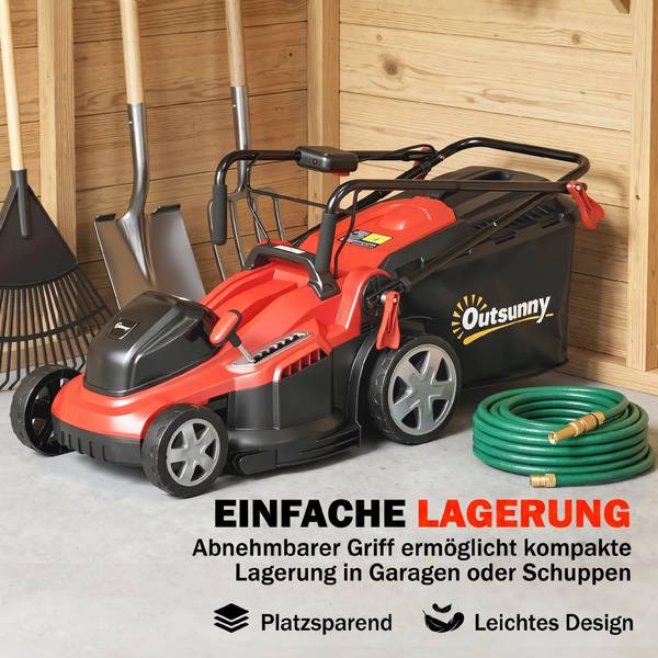 Rasenmäher 84H-751V00RD Rot - Kunststoff - 46 x 109 x 131 cm