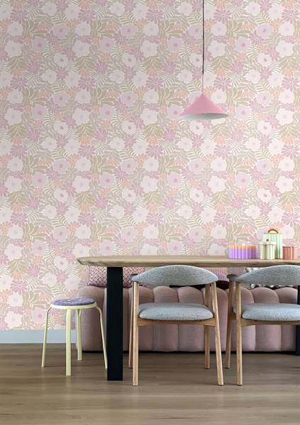 Tapete 131002 Pink - Papier - 53 x 1005 x 53 cm
