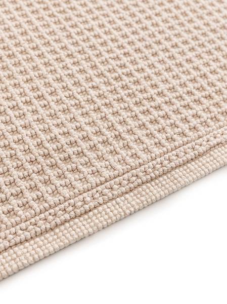 Badematte Jojo Beige - Baumwollstoff - 50 x 1 x 80 cm
