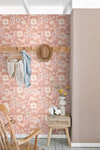 Tapete 132159 Pink - Papier - 50 x 900 x 50 cm