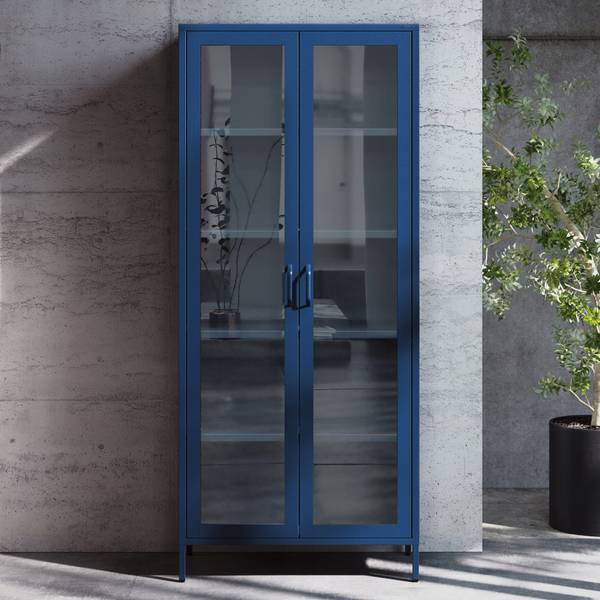 Vitrinenschrank Angelo Blau