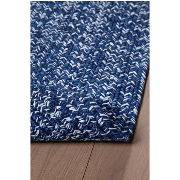 Teppich im Jutestil innen außen JUTY Blau - Naturfaser - 120 x 120 cm