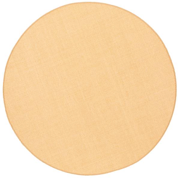 Sisal Teppich Rund Gold - 133 x 133 cm