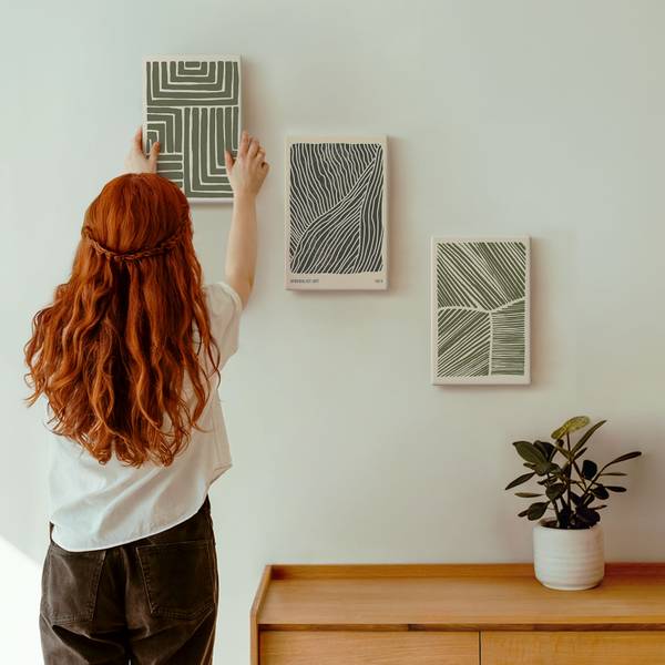 Leinwandbilder Pflanze Minimal 3er Set 20 x 30 cm - Anzahl Teile im Set: 3