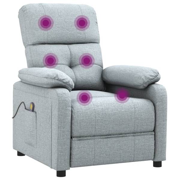 Massagestoel 3038446 grijs - polyester - 73 x 100 x 90 cm