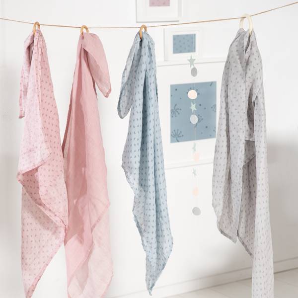 Couches textiles Lil Planet Gris lumineux