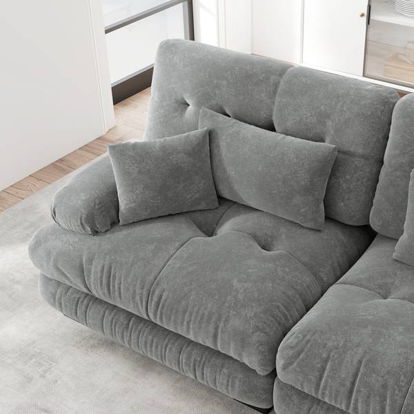 3-Sitzer-Sofa Pollensac Grau