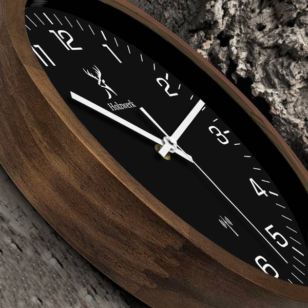 Funk-Wanduhr SEGEBERG Schwarz - Braun