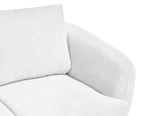 2-Sitzer Sofa KJAER Schwarz - Weiß - Textil - 155 x 100 x 100 cm