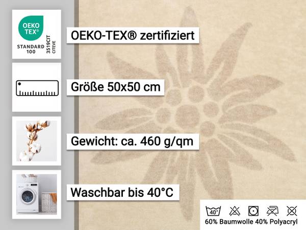 Kissenbezug 00000614 2er-Set Beige