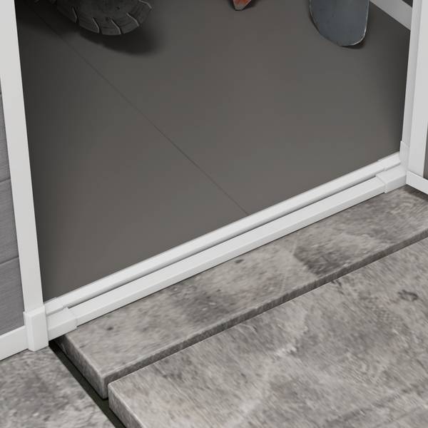 Gartenhaus 845-952V00GY Grau - Aluminium - 149 x 192 x 122 cm