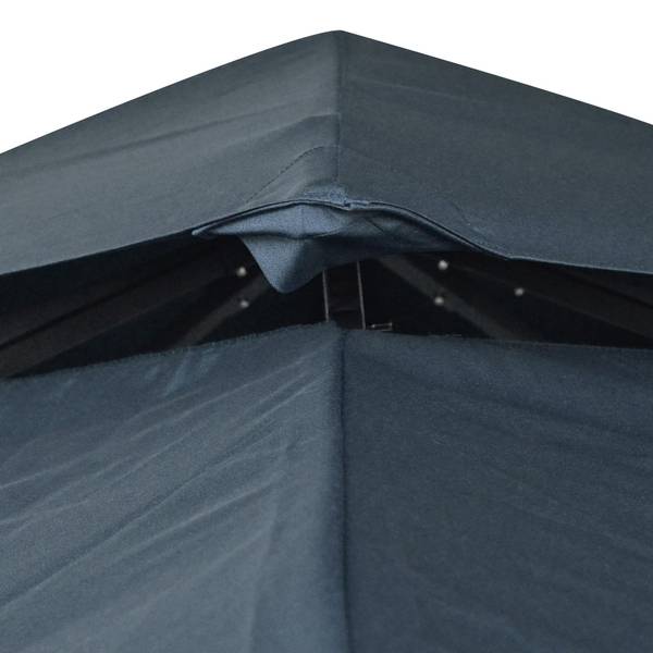 Ersatzdach 84C-041MX Schwarz - Textil - 300 x 18 x 300 cm
